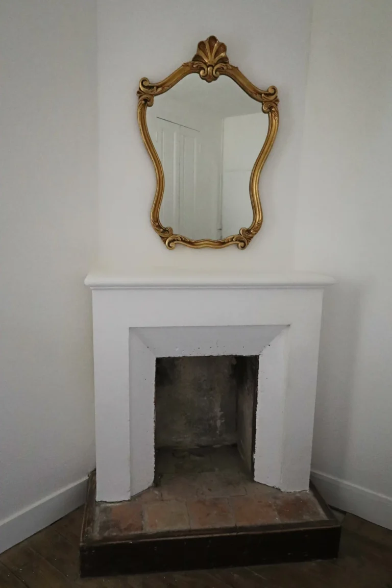 A fireplace